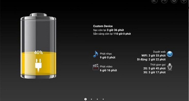 Cách hiển thị phần trăm pin trên iPhone Xs Max bằng cách sử dụng phần mềm của bên thứ ba.